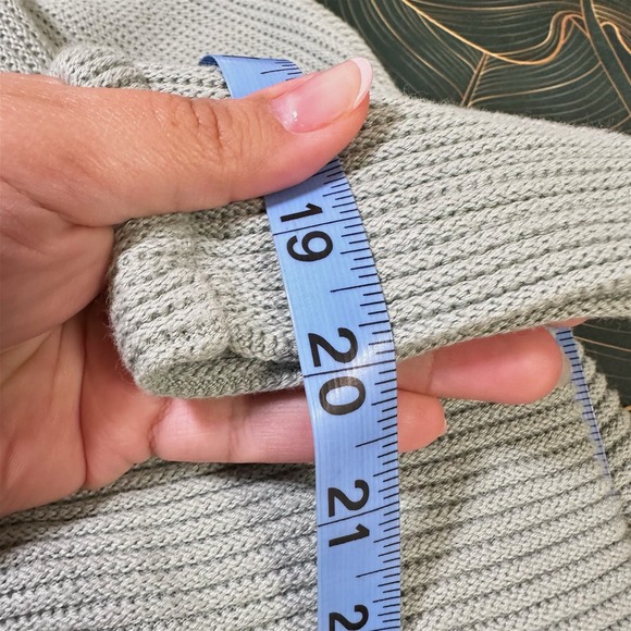 NWOT Madewell Funnelneck Drop Shoulder Top Sweater Knit Mint Green Women XXS - Picture 8 of 9